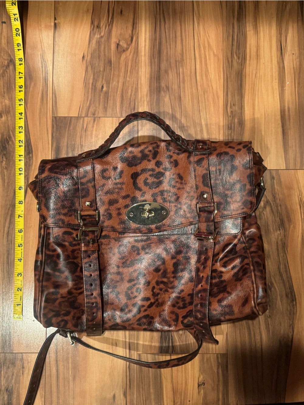 Mulberry Leopard Oak Leather Alexa Bag - Picture 2 of 10